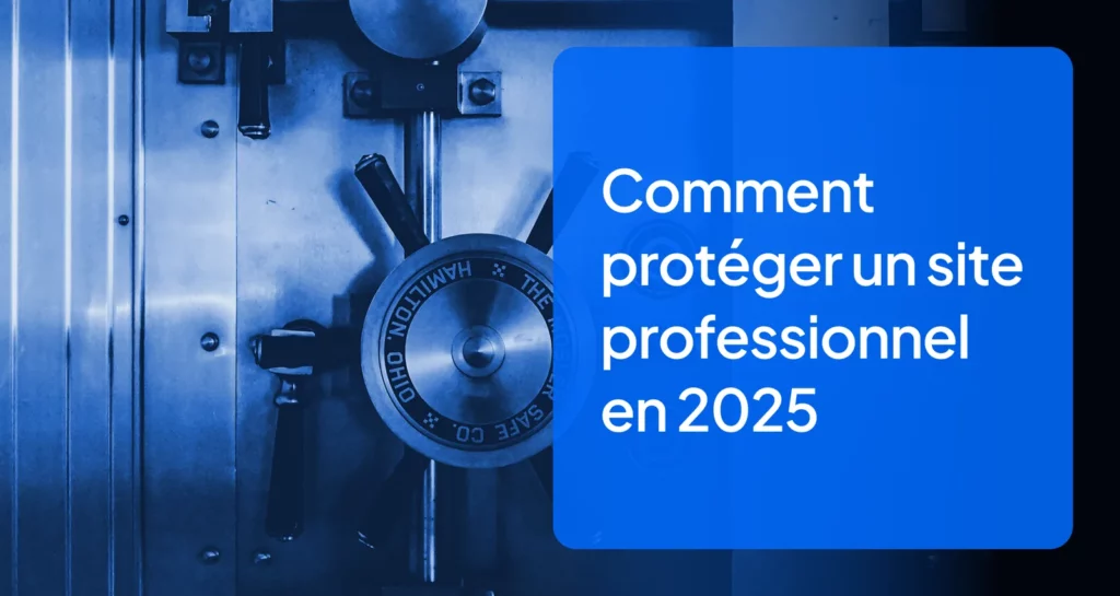 Coffre-fort symbolisant la protection et la sécurité des sites web professionnels en 2025